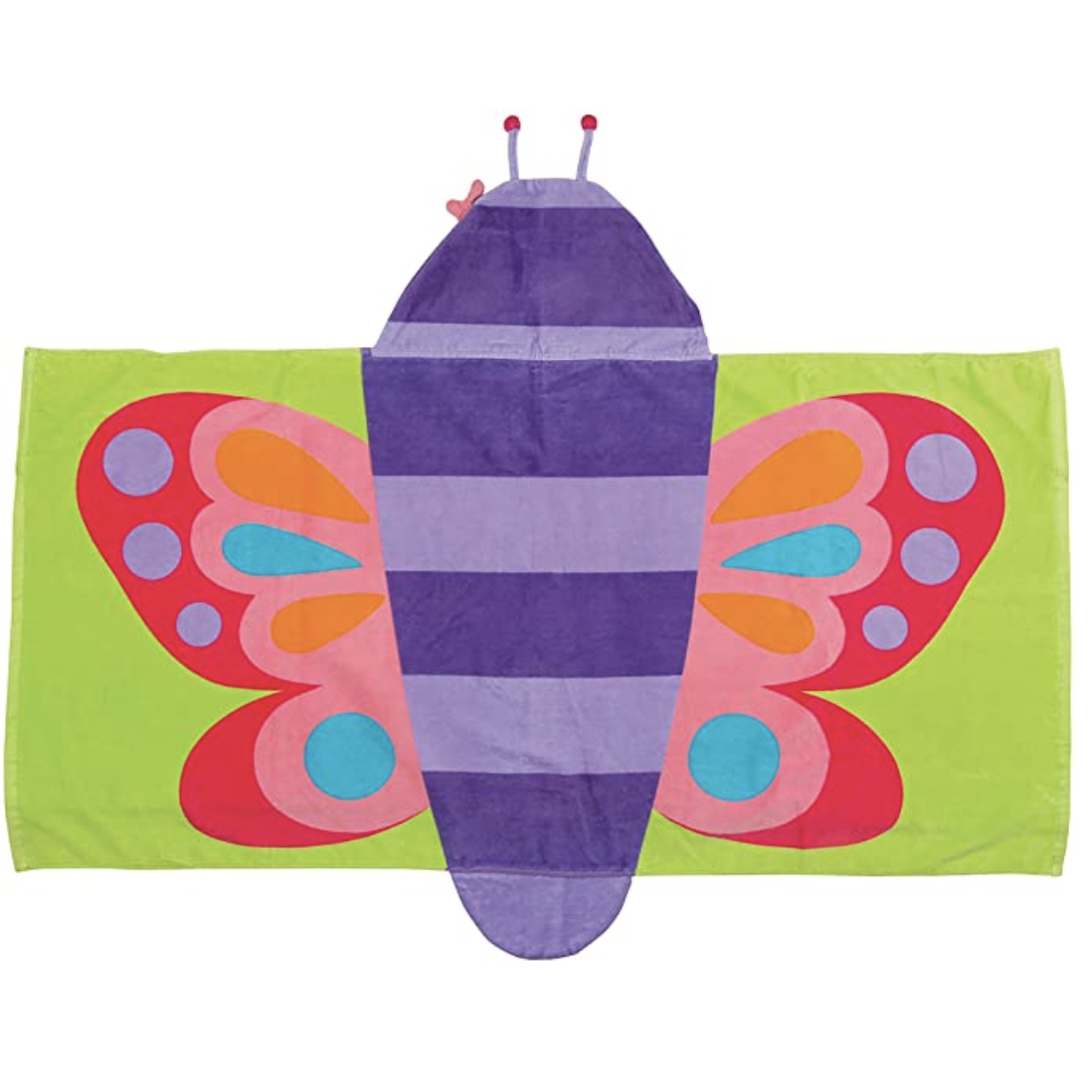 Amazon.com: Stephen Joseph baby girls Butterfly childrens towel, Purple Butterfly, One Size US : Clo