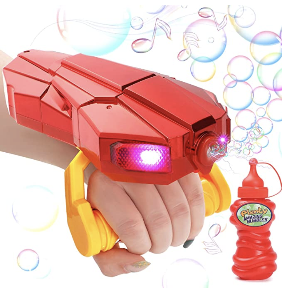 Amazon.com: G.C Kids Automatic Bubble Machine with Light and Music Red Bubble Blower Marker for Todd