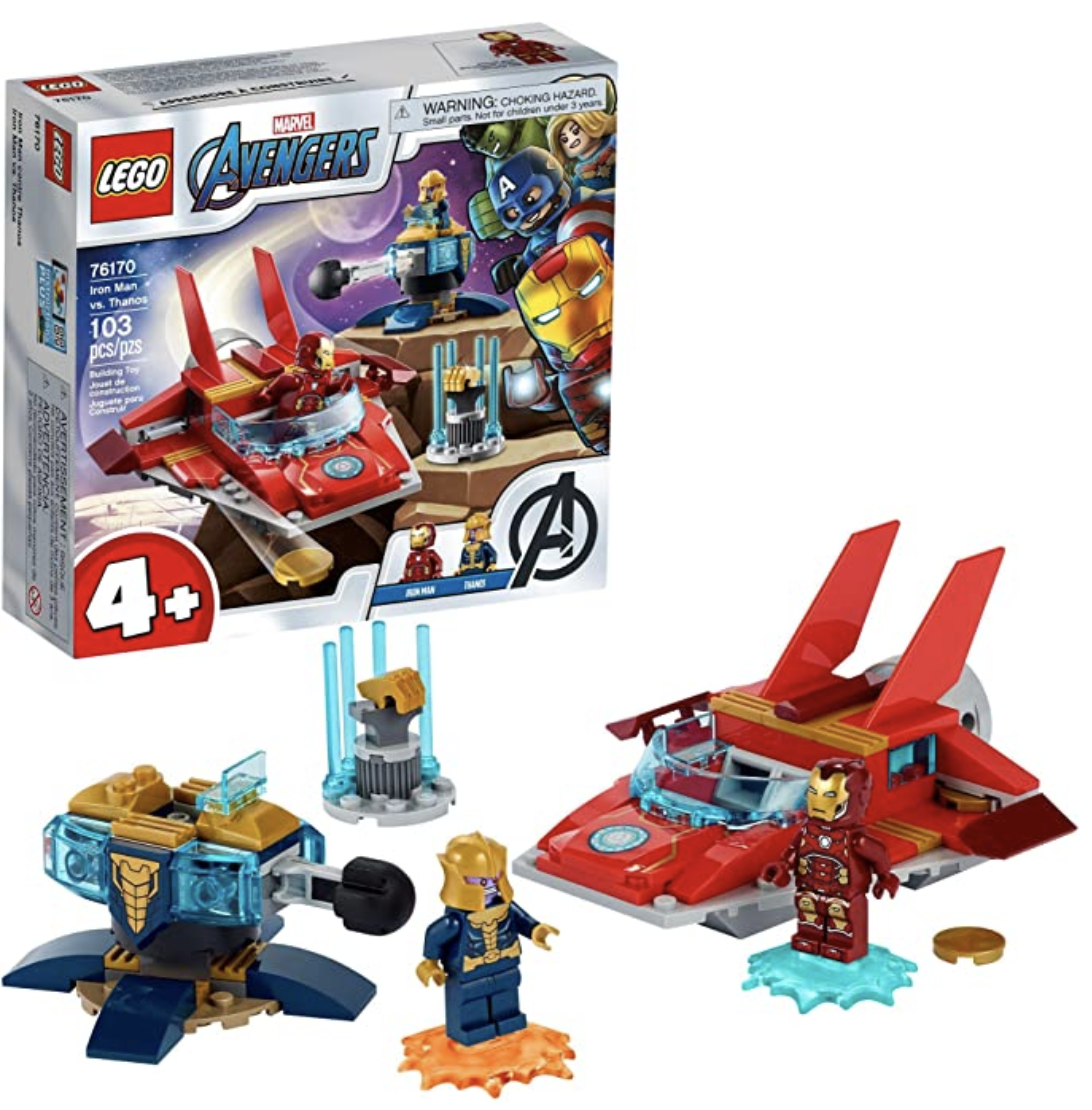 Amazon.com: LEGO Marvel Avengers Iron Man vs. Thanos 76170 Cool, Collectible Superhero Building Toy 