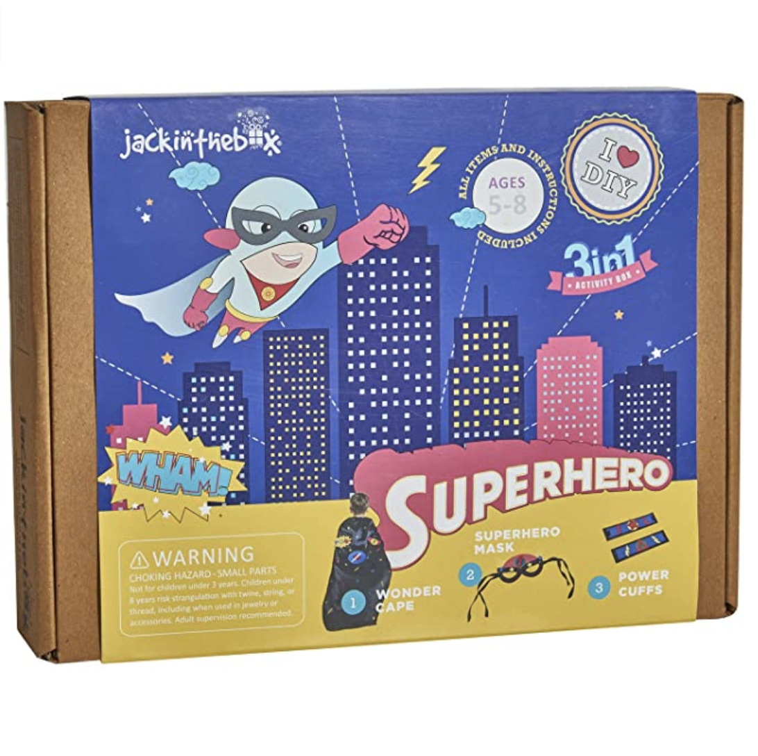 Amazon.com: jackinthebox Superhero DIY Dress up Art and Craft Kit | Great Halloween Costumes | Make 