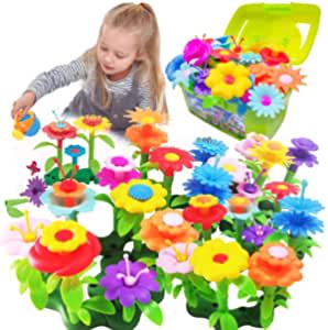 Amazon.com: Scientoy Flower Garden Building Toys, Stem Toys Build a Garden for Girls, 130 PCS Flower