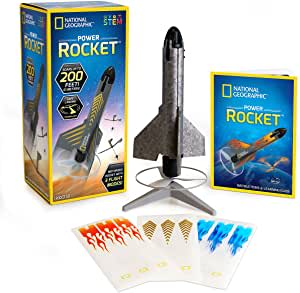 Amazon.com: NATIONAL GEOGRAPHIC Rocket Launcher for Kids – Motorized Air Rocket, Self-Launching Rock