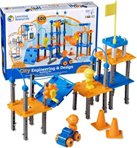 Amazon.com: Learning Resources City Engineering and Design Building Set, Engineer STEM Toy, Construc