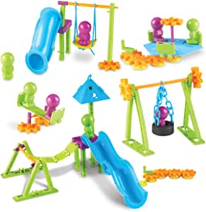 Amazon.com: Learning Resources Playground Engineering & Design STEM Set, 104 Pieces, Ages 5+ : Toys 