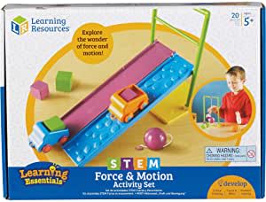 Amazon.com: Learning Resources STEM Force & Motion Activity Set, 20 Pieces, Ages 5+ : Toys & Games