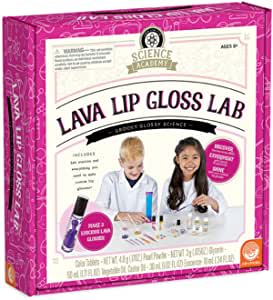 Amazon.com: MindWare Science Academy Lava Lip Gloss lab -Kit includes 33pcs to teach kids & teens co