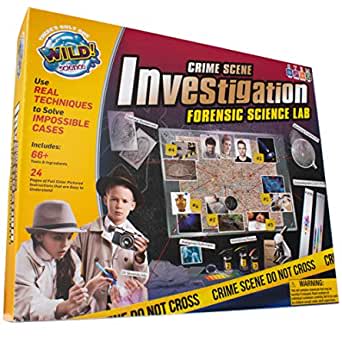 Amazon.com: WILD! Science Crime Scene Investigation - Forensic Science Kit - Ages 8+ - Match Fingerp