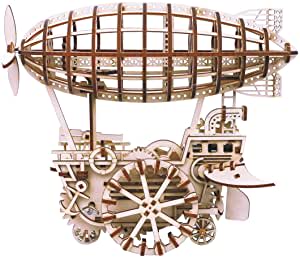 Amazon.com: ROBOTIME 3D Puzzle Brain Teaser Games Wooden Laser-Cut Air Vehicle Kits Engineering Toys