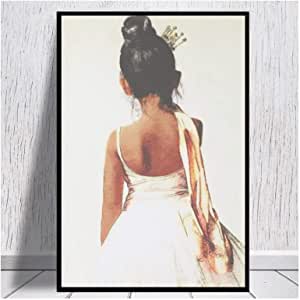 Amazon.com: Kissherely African American Ballerina Canvas Prints Wall Posters for Living Room Home De