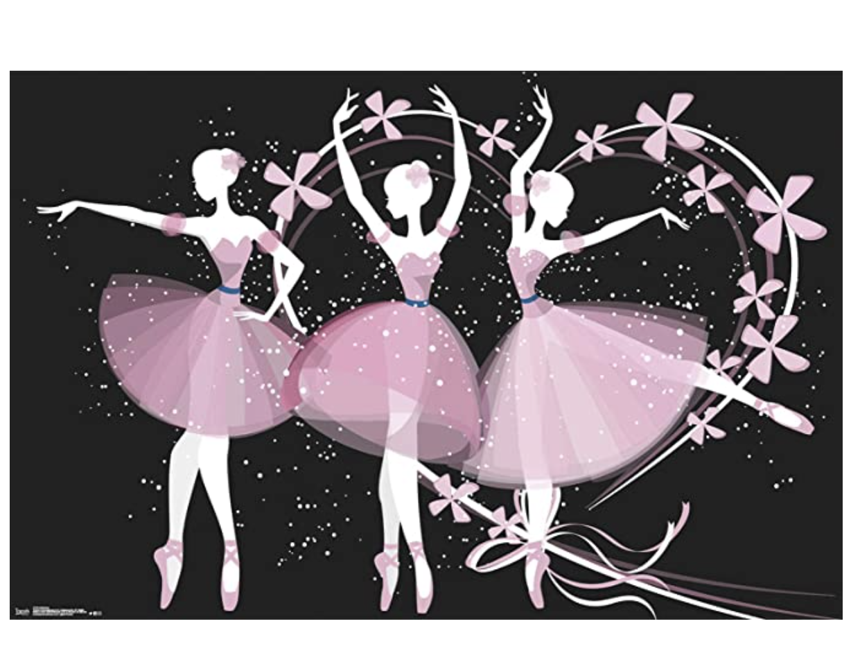 Amazon.com: Trends International Dancing Ballerinas Wall Poster, 22.375 in x 34 in, Unframed Version