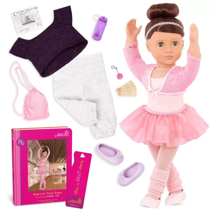 Our Generation Sydney Lee With Storybook & Outfit 18" Ballet Doll : Target