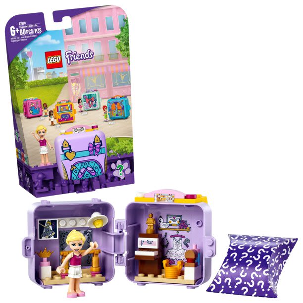 LEGO Friends Stephanie's Ballet Cube 41670 Building Toy for Creative Kids (60 Pieces) - Walmart.com