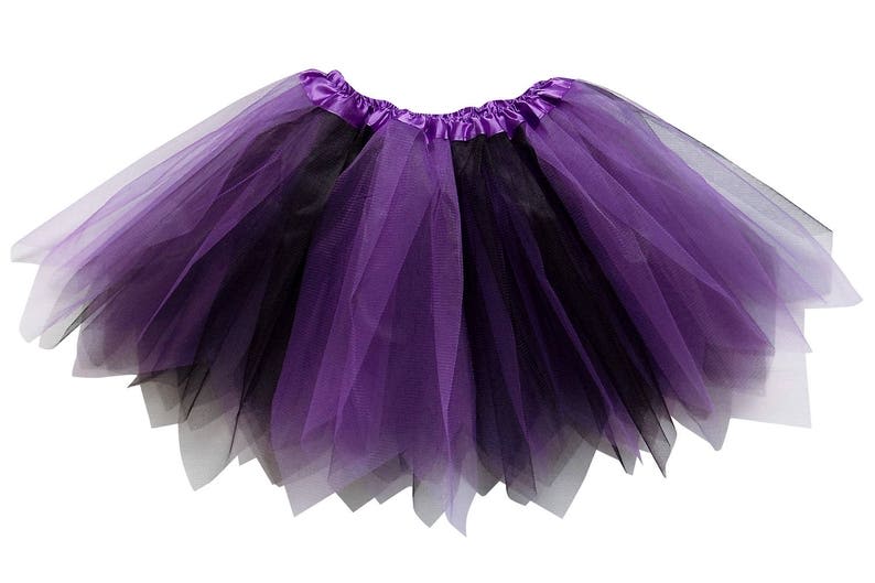 Boutique Tutu Purple & Black 3 Layer Pixie Angle Cut Tutu | Etsy