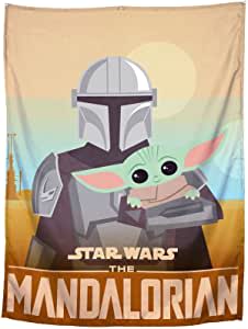 Amazon.com: Jay Franco Star Wars The Mandalorian He's with Me Tapestry – 30 x 40 Inch Wall Hanging –