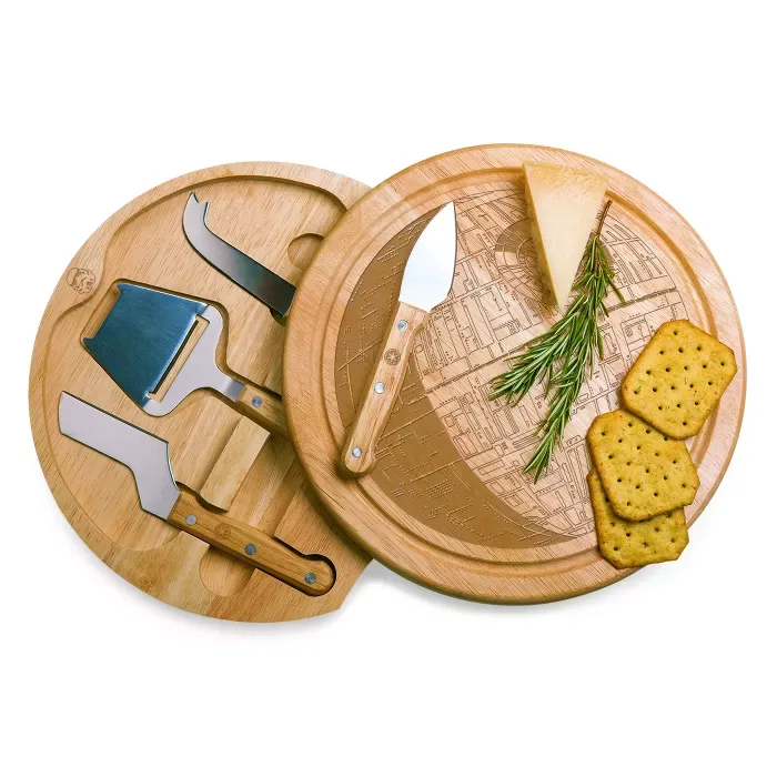 Star Wars Death Star Circo Wood Cheese Board With Tool Set By Picnic Time : Target