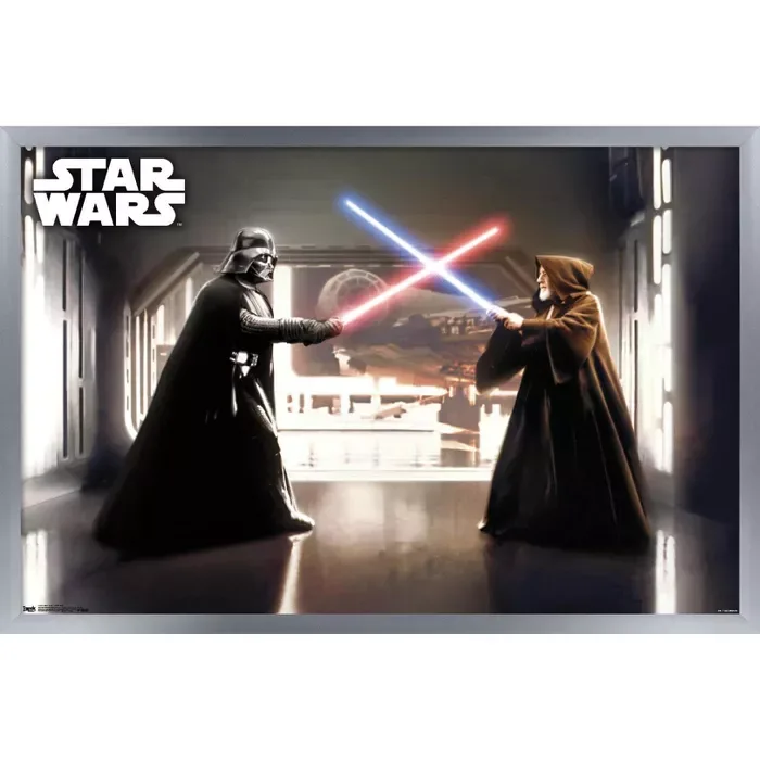 Trends International Star Wars: Saga - First Duel Framed Wall Poster Prints : Target