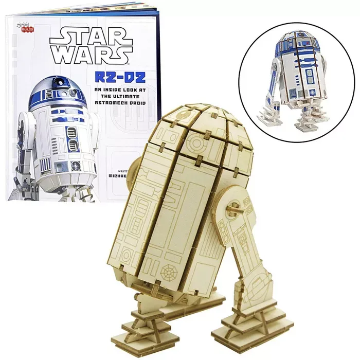 Incredibuilds Star Wars R2-d2 Book & Wood Model Figure Kit : Target