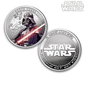 Disney STAR WARS Original Trilogy 99.9% Silver-Plated Proof Collection With Iconic STAR WARS Logo Sc