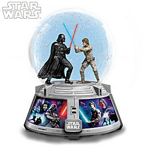 STAR WARS Forces Of Light & Dark Illuminated Glitter Globe