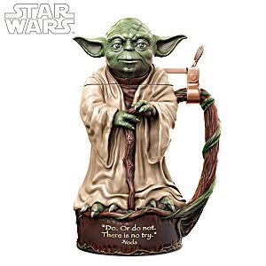 STAR WARS Yoda Jedi Master Heirloom Porcelain Stein