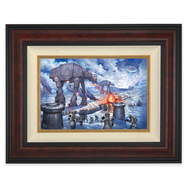 Star Wars ''The Battle of Hoth'' Framed Canvas by Thomas Kinkade Studios – Limited Edition | shopDis