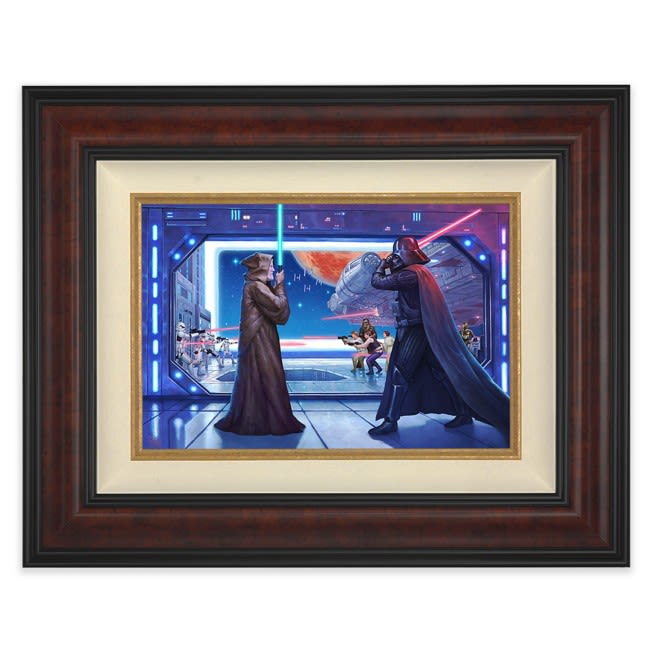 Star Wars ''Obi-Wan's Final Battle'' Framed Canvas by Thomas Kinkade Studios – Limited Edition | sho