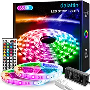 Amazon.com: 65.6ft Led Lights for Bedroom dalattin Led Strip Lights Color Changing Lights with 44 Ke
