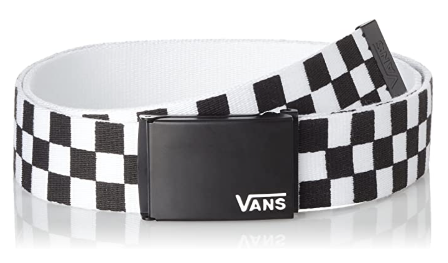 Vans mens MN DEPPSTER II WEB BELT VN-A31J1Y28 - Black/White at Amazon Men’s Clothing store