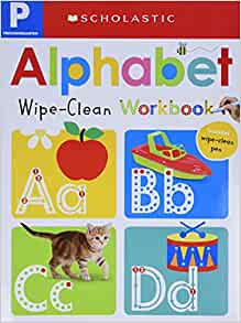 Amazon.com: Pre-K Alphabet Wipe-Clean Workbook: Scholastic Early Learners (Wipe-Clean): 978133816148