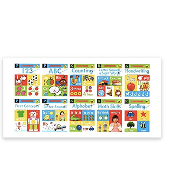 Scholastic Wipe Clean Workbooks for Prekindergarten (Pre-K) and Kindergarten: Scholastic: 9781786922