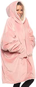 Amazon.com: THE COMFY Original| Oversized Microfiber & Sherpa Wearable Blanket, Seen On Shark Tank, 