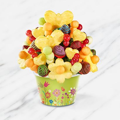 Rainbow & Butterflies Fruit Bouquet | Edible Arrangements