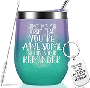 Amazon.com: Sometimes You Forget That You are Awesome - Thank You Gifts, Funny Birthday Cup Inspirat