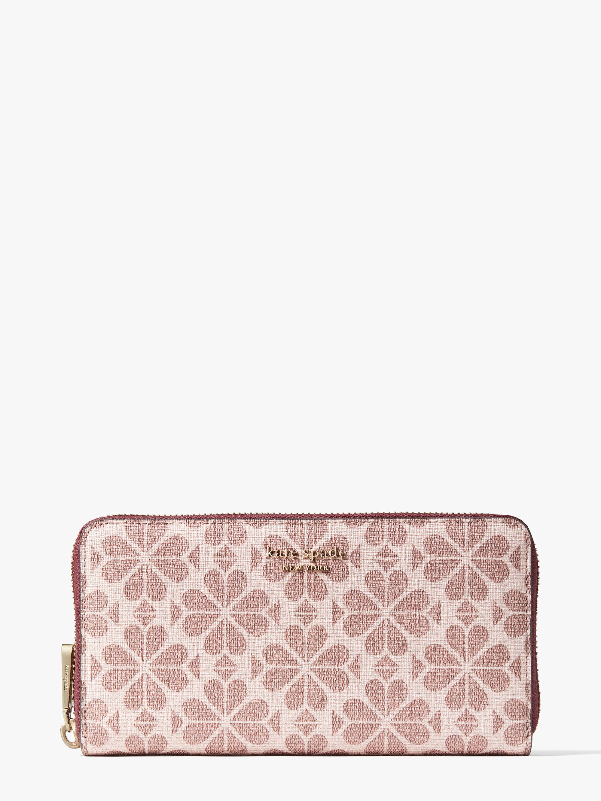 spade flower coated canvas zip-around continental wallet | Kate Spade New York