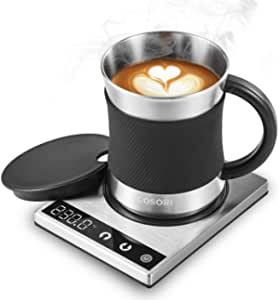 Amazon.com: COSORI Coffee Warmer & Mug Set Beverage Cup Warmer for Desk Home Office Use, 1 Count (Pa