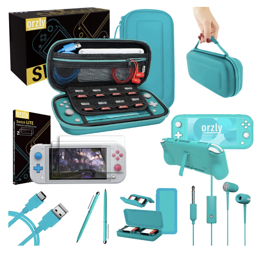 Amazon.com: Orzly Switch Lite Accessories Bundle - Case & Screen Protector for Nintendo Switch Lite 