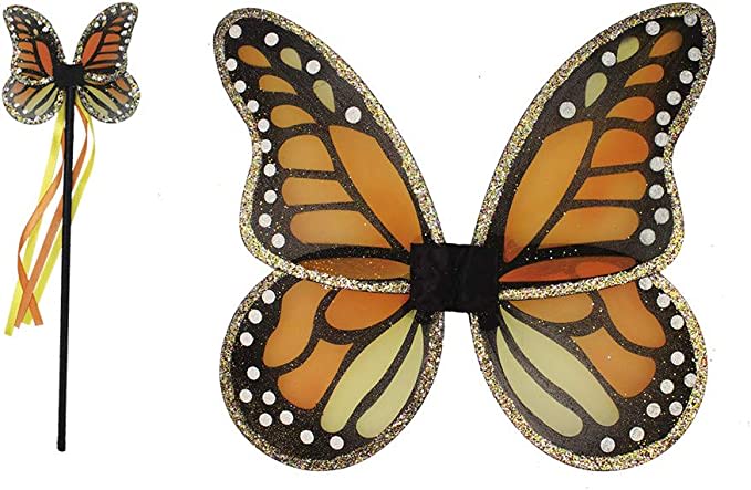 Amazon.com: Great Pretenders 16750, Monarch Wings/Wand Set : Toys & Games