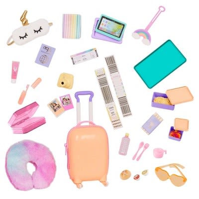 Our Generation Over the Rainbow Luggage Accessory Set for 18&#34; Dolls