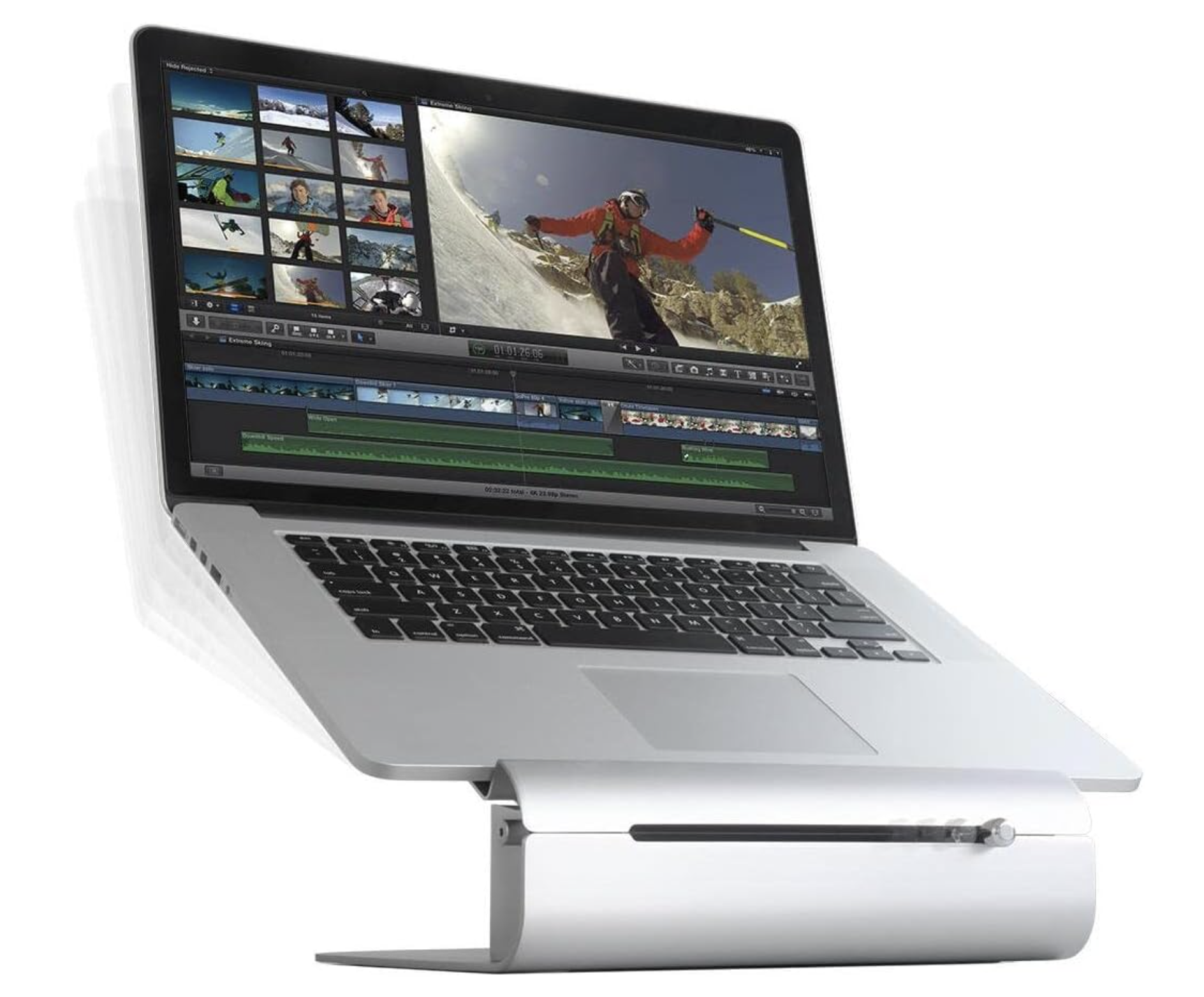 Amazon.com: Rain Design iLevel2 Adjustable Height Laptop Stand (Patented) (Silver) : Electronics