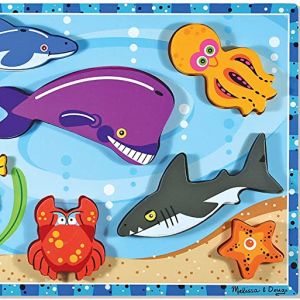 Melissa & Doug Sea Creatures Chunky Puzzle: Melissa & Doug: Toys & Games