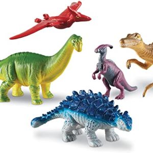 Learning Resources Jumbo Dinosaurs Expanded Set I Apatosaurus, Spinosaurus, Pteranodon, 