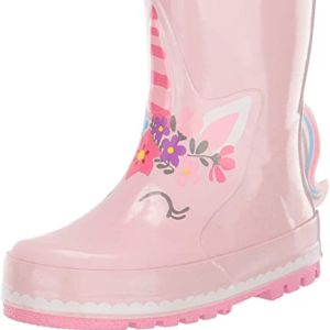 Western Chief Girls' Waterproof Printed Rain Boot with Easy Pull on Handles | Boots