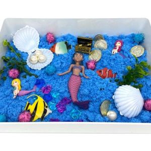 Mermaid Sensory Bin – Young, Wild & Friedman