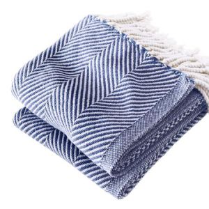 Monhegan Cotton Throw, Made in the USA | Brahms Mount