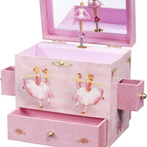 Enchantmints Ballerina Musical Jewelry Box, "Swan Lake" Ballerinas, 4 Drawers: Toys & Ga