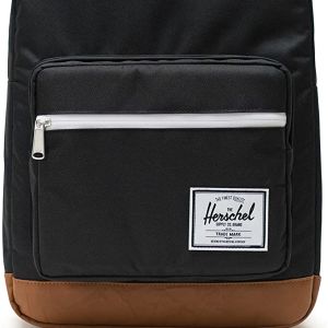 Herschel Pop Quiz Backpack, Black/Tan, Classic 22L | Casual Daypacks