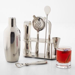 Williams Sonoma Stainless Steel Bar Tool Set + Cocktail Shaker | Williams Sonoma