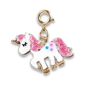 Shop Gold Glitter Unicorn Charm | CHARM IT!