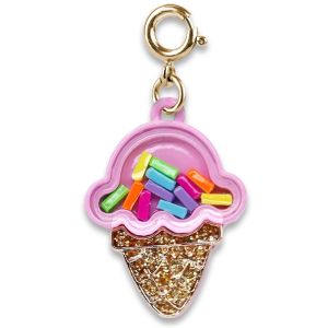 Shop Gold Ice Cream Cone Shaker Charm | CHARM IT!