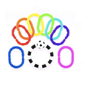 Amazon.com : Sassy Ring O Links 9 Piece Set : Baby Rattles : Baby